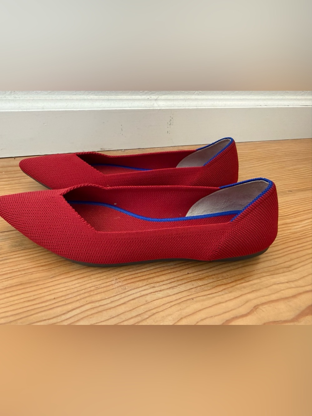 Red classic point Rothy’s flats size 9.5 - Picture 4 of 8
